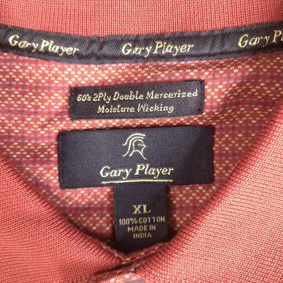 Gary Player Polo Shirt Mens XL Golf 60's 2Ply Double Mercerized Moisture Wicking - Picture 4 of 11